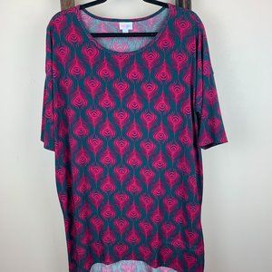 LuLaRoe Irma in Navy/Pink L